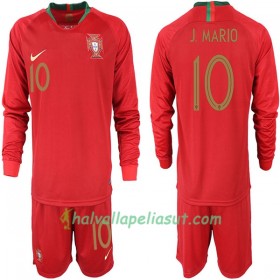 Jalkapallo Pelipaidat Portugali J. MARIO 10 Lasten World Cup 2018 Kotipaita Pitkähihainen